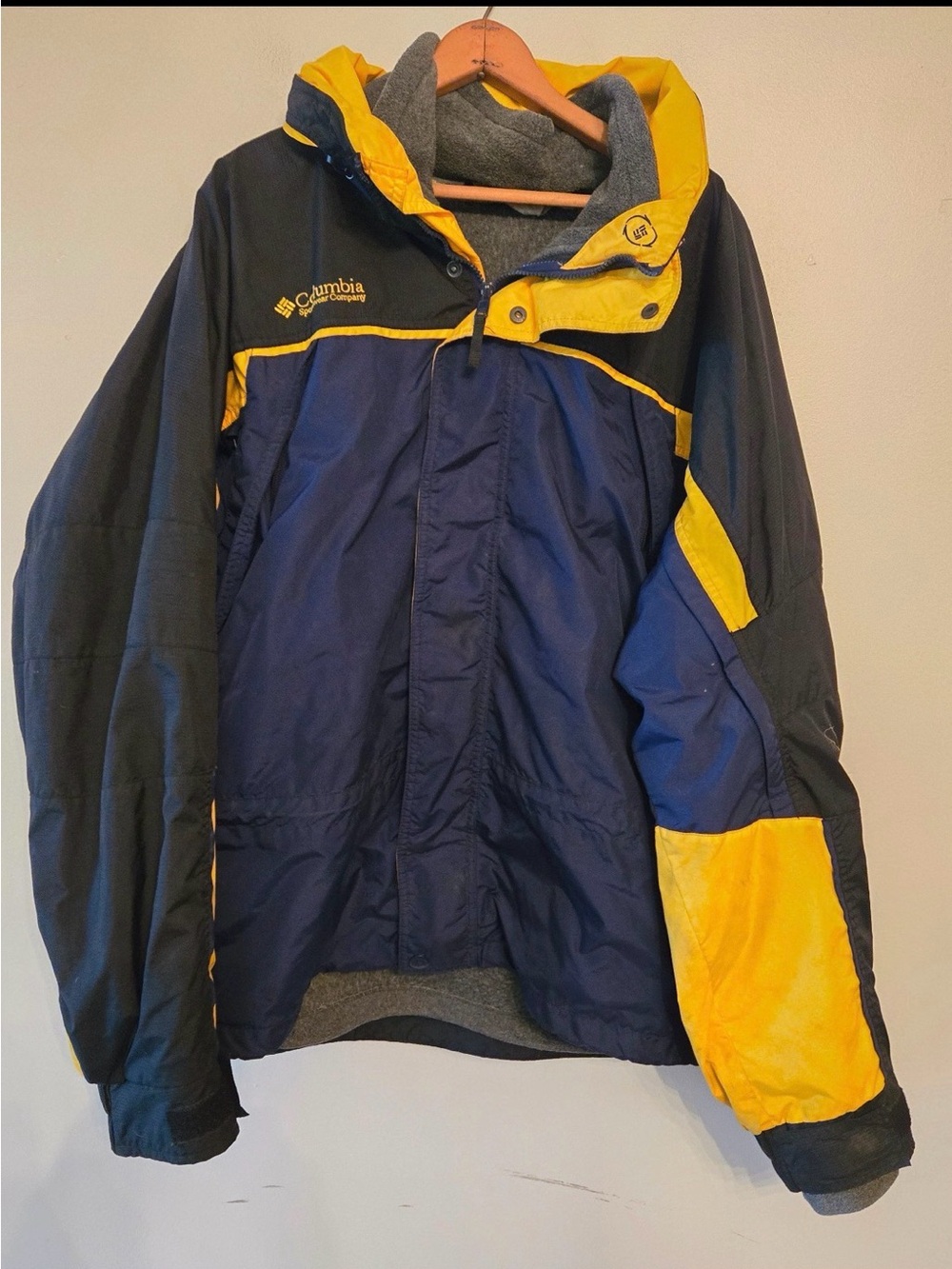Columbia Fire Ridge Interchange 3-in-1 Jacket Mens XL Fleece Parka excellent
